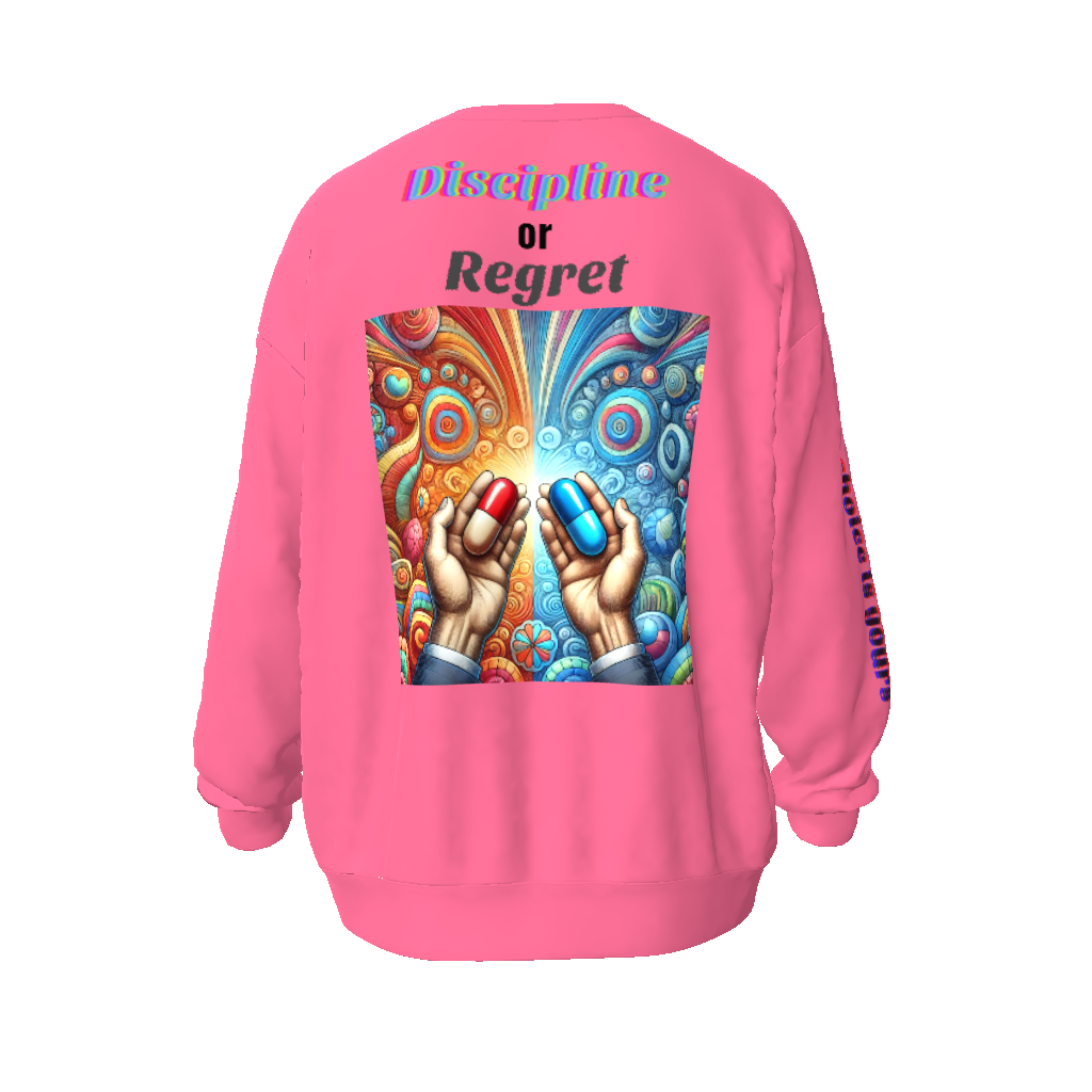 Discipline or Regret Unisex Oversized Sweatshirt