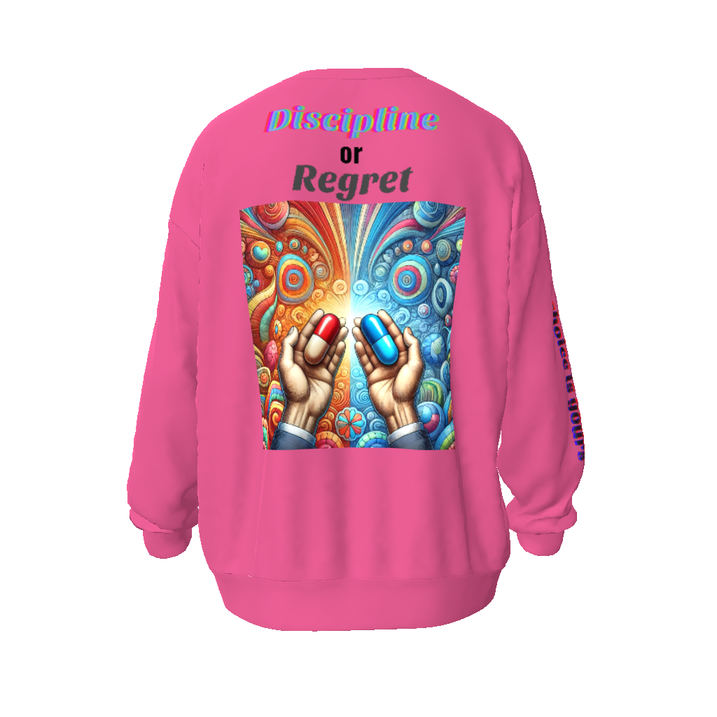 Discipline or Regret Unisex Oversized Sweatshirt