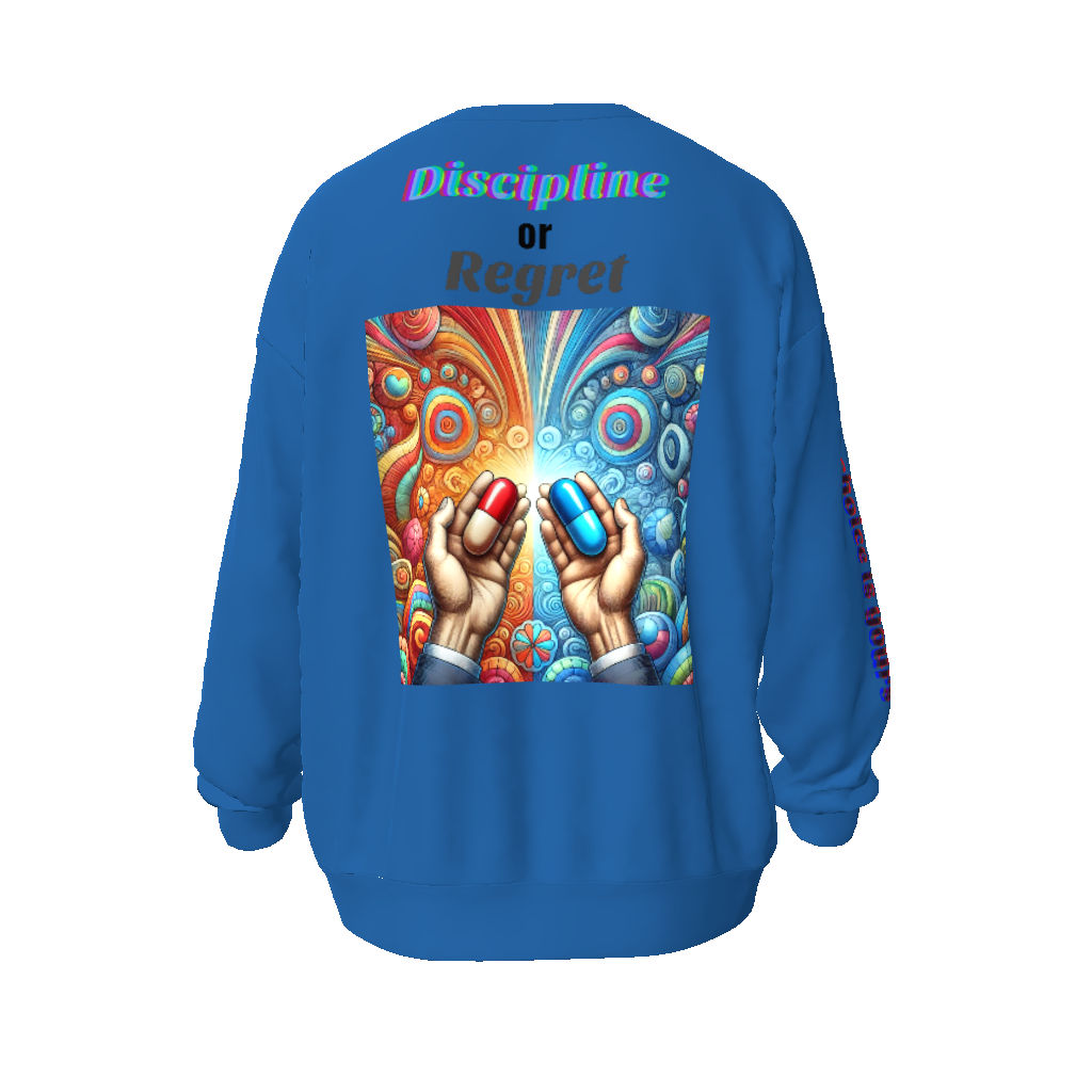 Discipline or Regret Unisex Oversized Sweatshirt