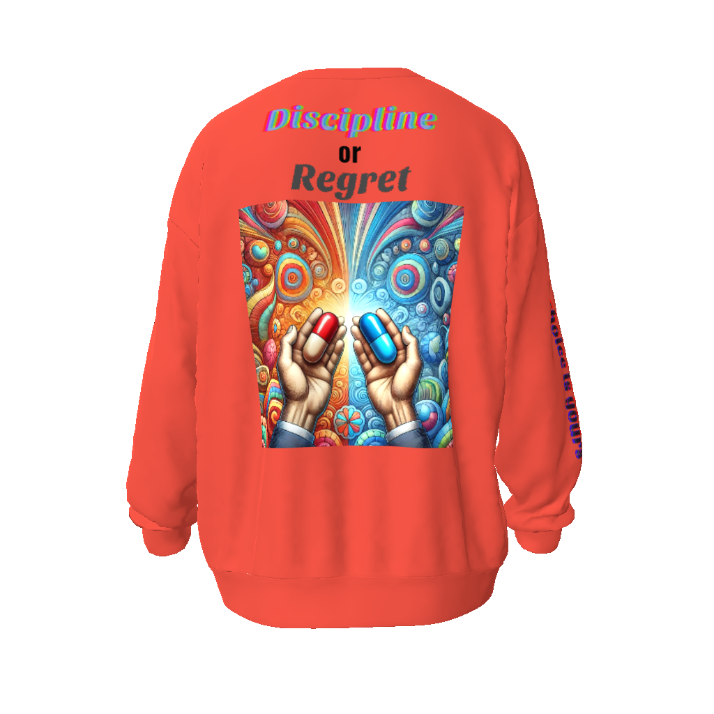 Discipline or Regret Unisex Oversized Sweatshirt