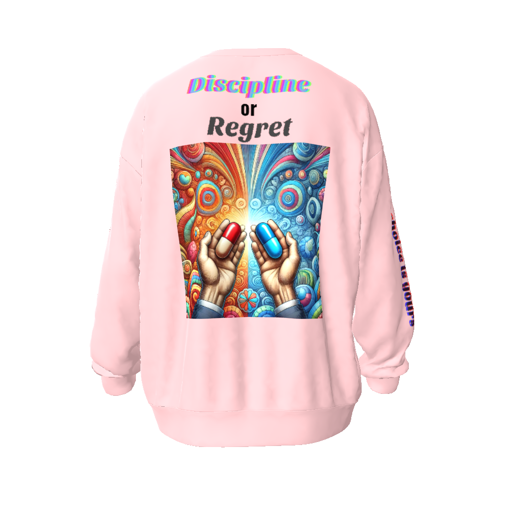 Discipline or Regret Unisex Oversized Sweatshirt