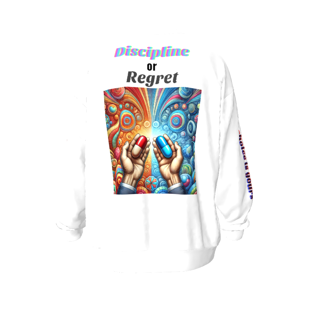 Discipline or Regret Unisex Oversized Sweatshirt