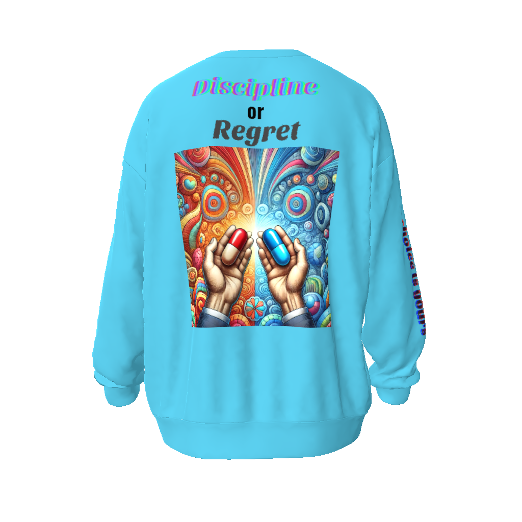 Discipline or Regret Unisex Oversized Sweatshirt