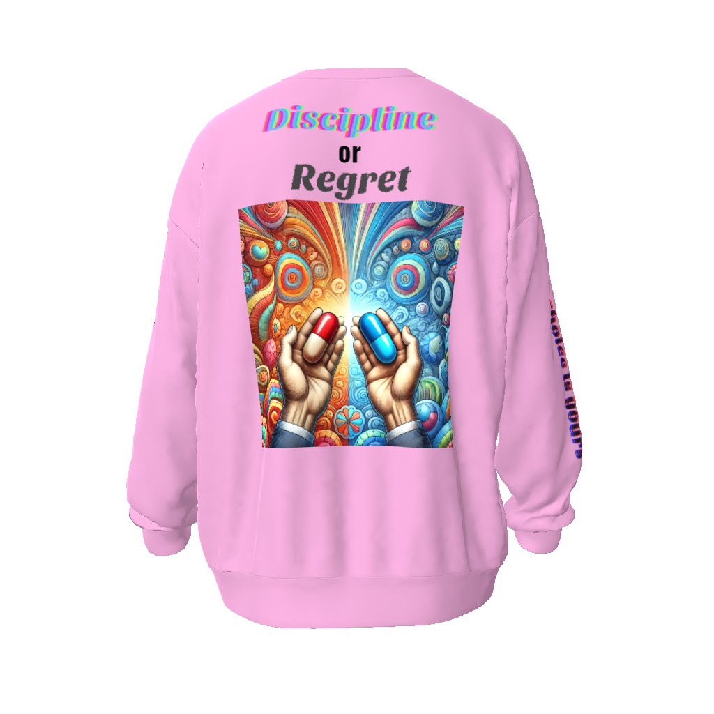 Discipline or Regret Unisex Oversized Sweatshirt