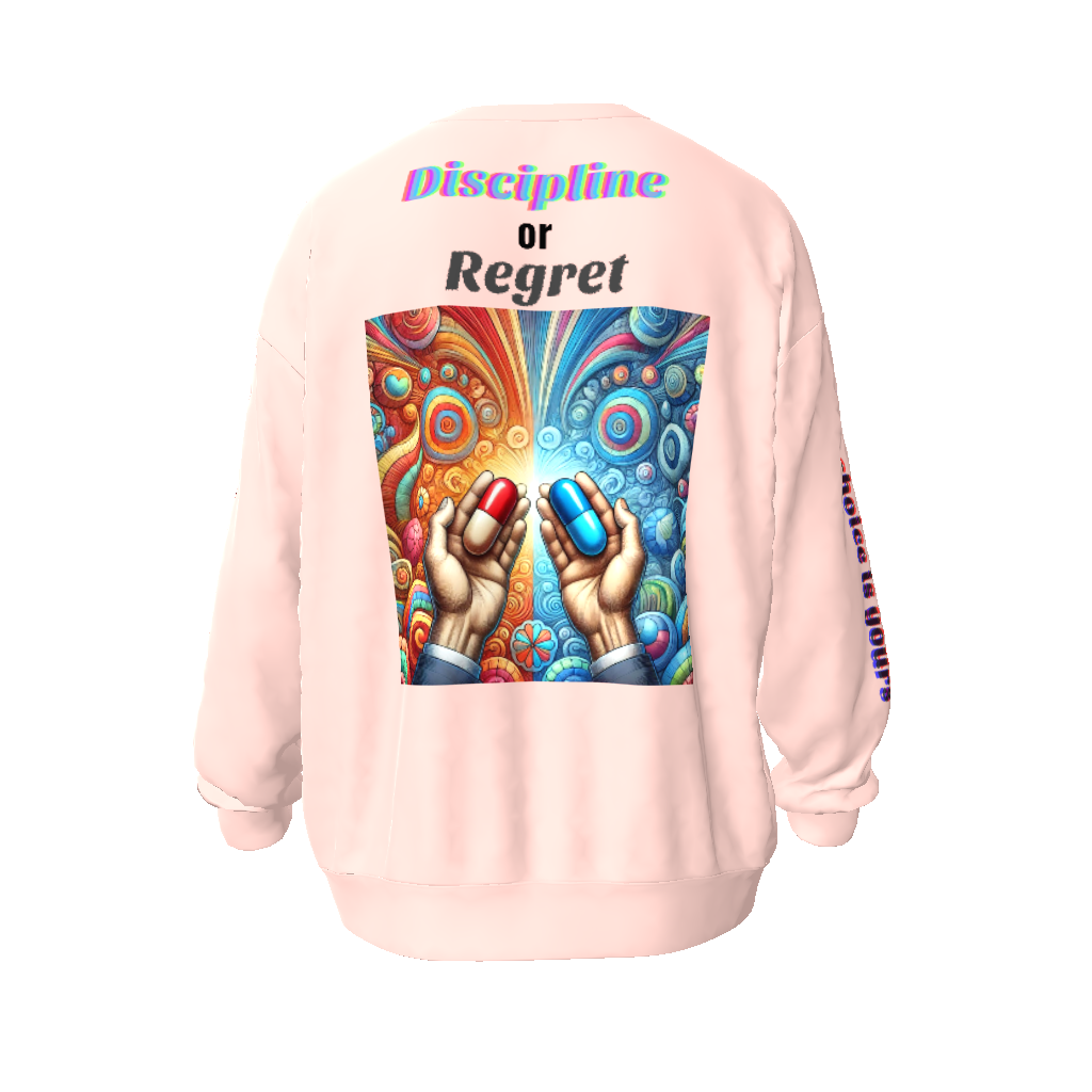 Discipline or Regret Unisex Oversized Sweatshirt