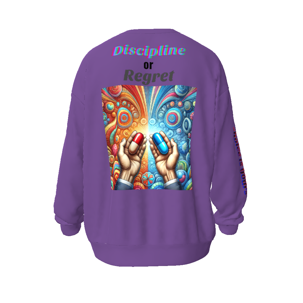 Discipline or Regret Unisex Oversized Sweatshirt