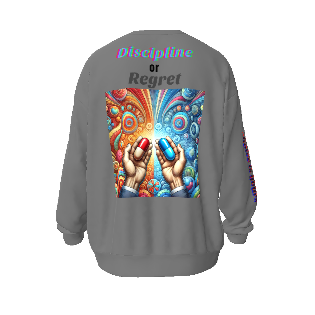 Discipline or Regret Unisex Oversized Sweatshirt