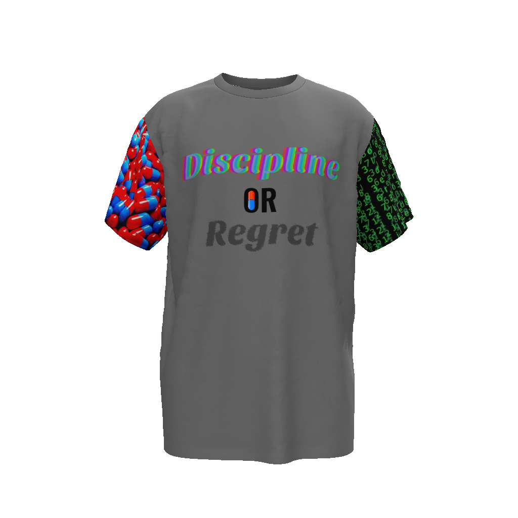 Discipline or Regret Unisex Oversized T-Shirt