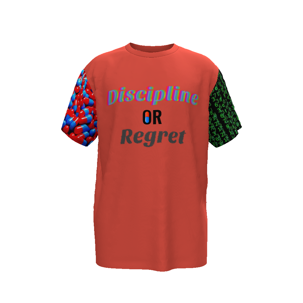 Discipline or Regret Unisex Oversized T-Shirt