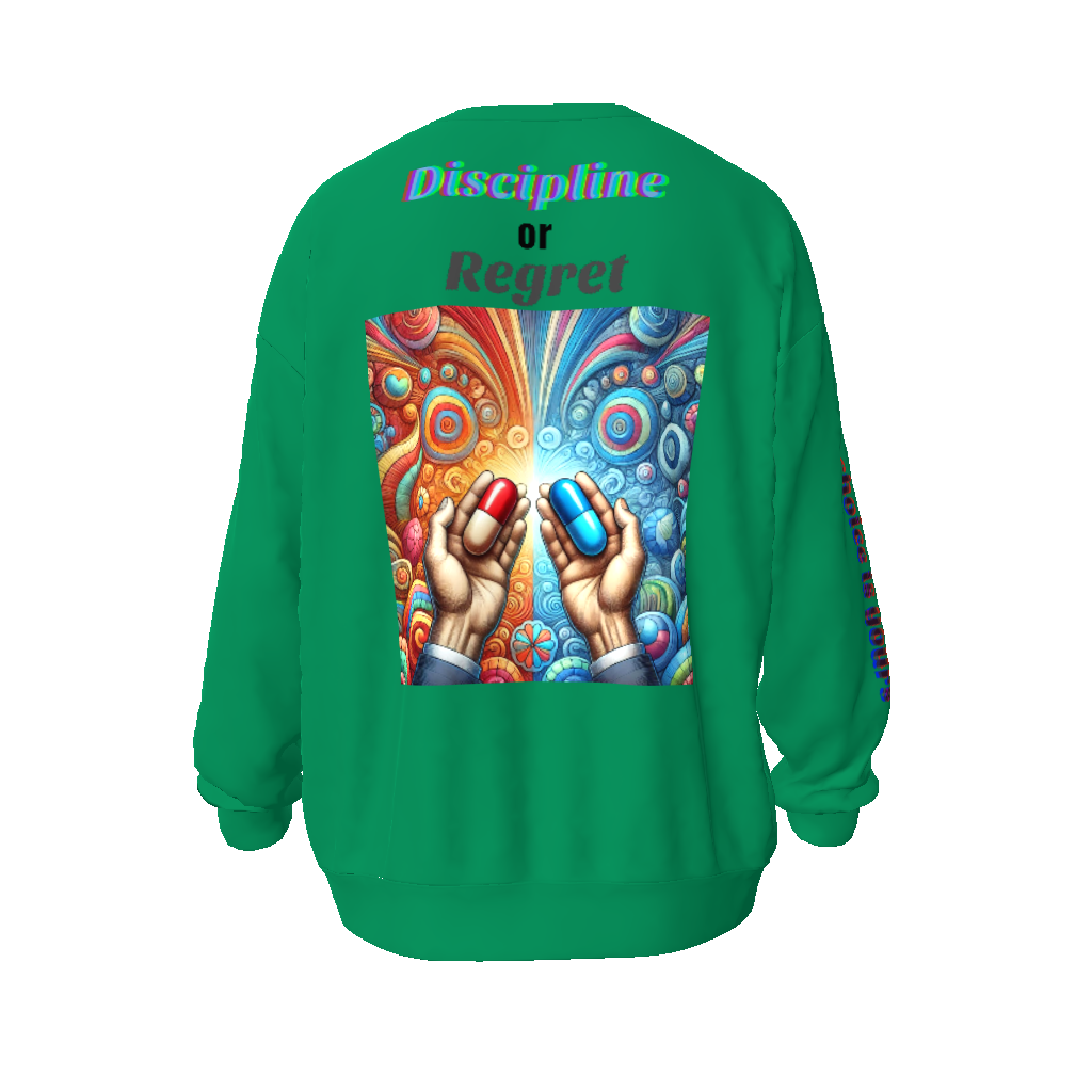 Discipline or Regret Unisex Oversized Sweatshirt