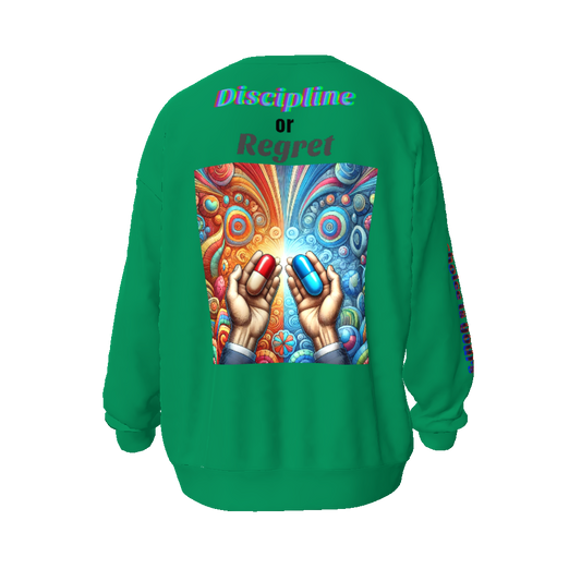 Discipline or Regret Unisex Oversized Sweatshirt
