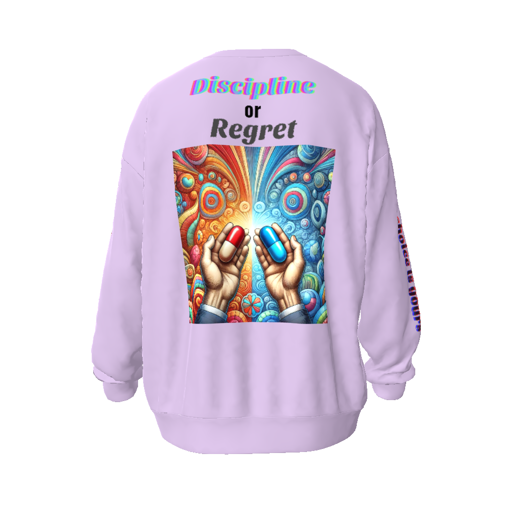 Discipline or Regret Unisex Oversized Sweatshirt